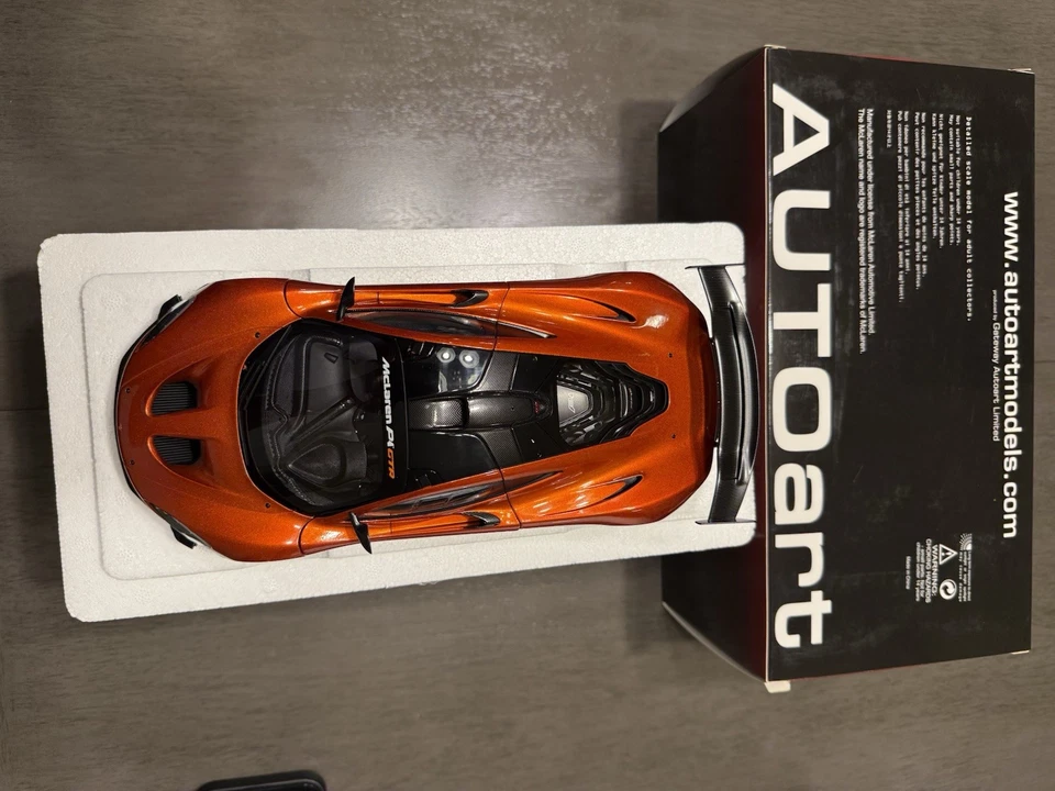 1/18 AUTOart Mclaren P1  GTR Volcano Orange W/box - Image 2 of 4