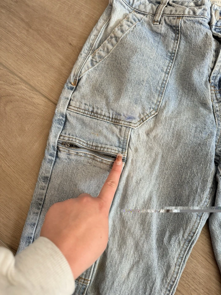 Pantalones de mezclilla Habitual para mujer - talla 29 azul tiro alto pierna recta Foto 4 de 4