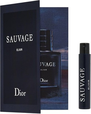 DIOR SAUVAGE ELIXIR 0.03 OZ PARFUM SPRAY FOR MEN BRAND NEW CARDED VIALS