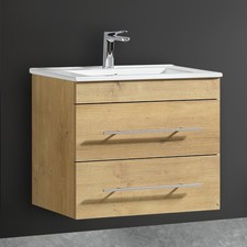 Badmöbel Set 60cm Waschbecken mit Unterschrank Nano SoftClose Gäste WC