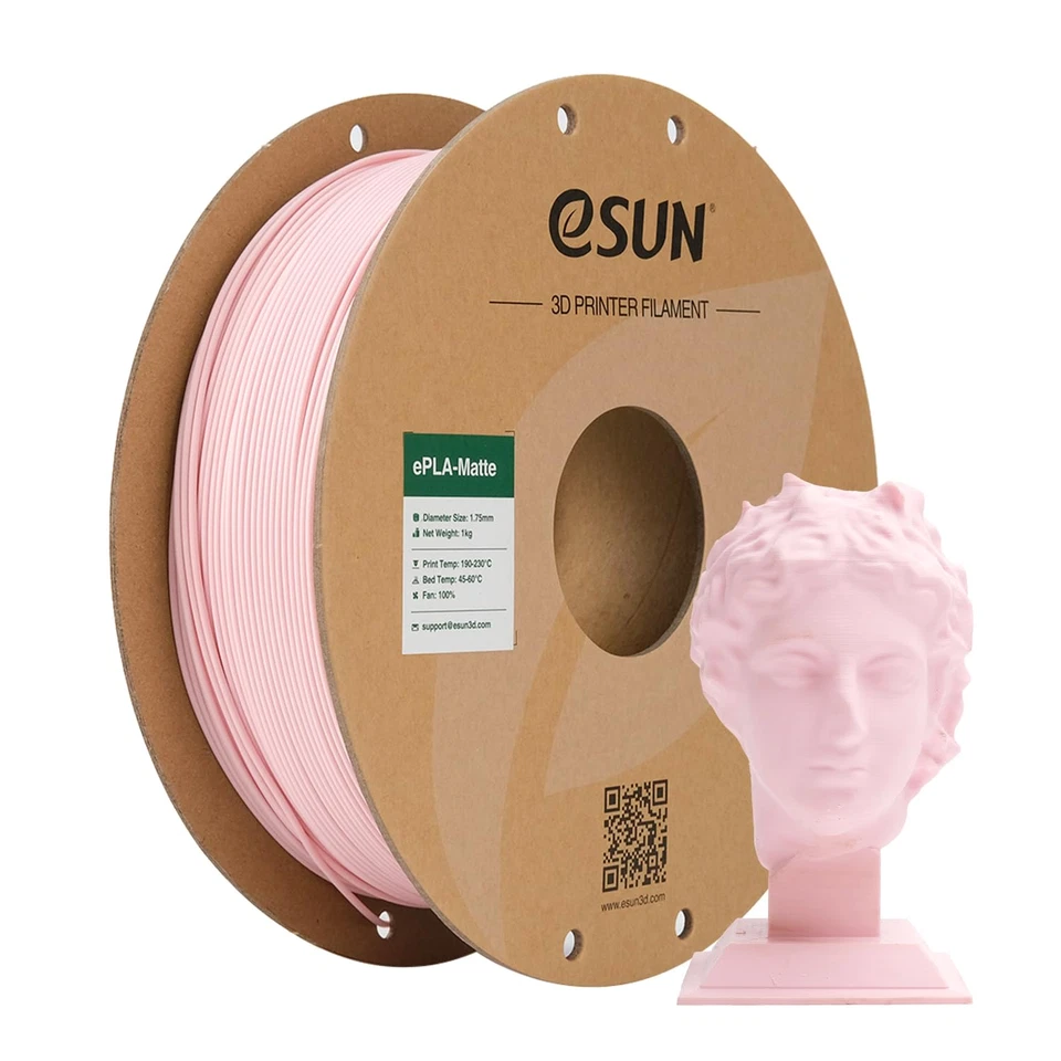 Esun Upgraded Matte PLA Filament 1.75Mm Matte PLA 3D Printer Filament Dimen...
