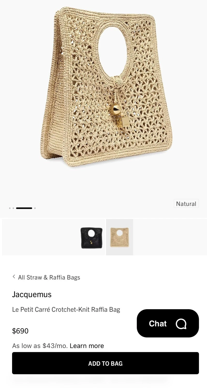 Jacquemus — $750 JACQUEMUS Spiaggia Bag New & Authentic