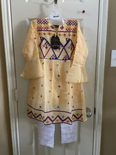 Indian Pakistani Girls Embroidered Shirt and Trouser  Party Wear Suits