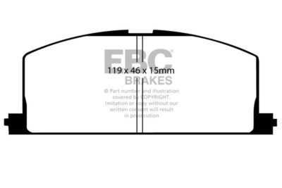 EBC Yellowstuff Front Brake Pads for Toyota Levin 1.6 (AE111) (95 > 00)