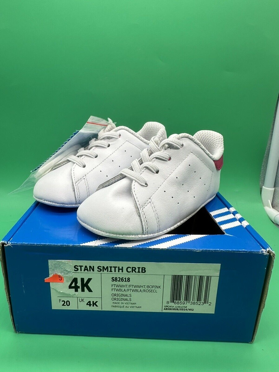 Adidas Originals Stan Smith Crib Shoes Baby Infant 4K Trainers