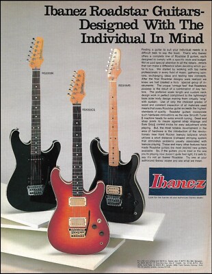 1984 Ibanez Roadstar II Series RS 335 315 1000 guitar advertisement ad print