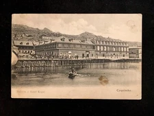 c1909 Hotel Kogol & The Malecon, Coquimbo, Chile Vintage Postcard