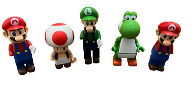 5 KNEX Mario Kart Mini Figures Nintendo Mario Luigi Toad Yoshi