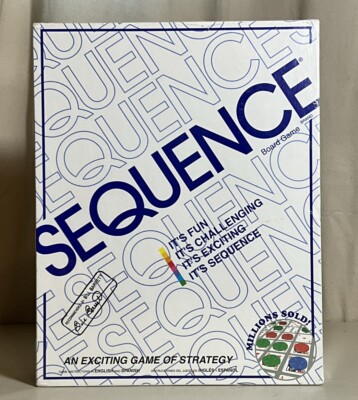 Sequence Board Game Strategy Original Classic JAX8002 Sealed Family Fun READ