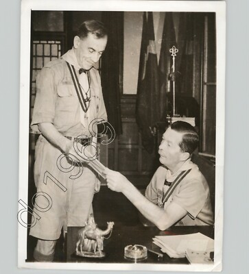 Boy Scouts of BRITAN SIR PERCY EVERETT & BARON SOMERS. 1941 Press Photo