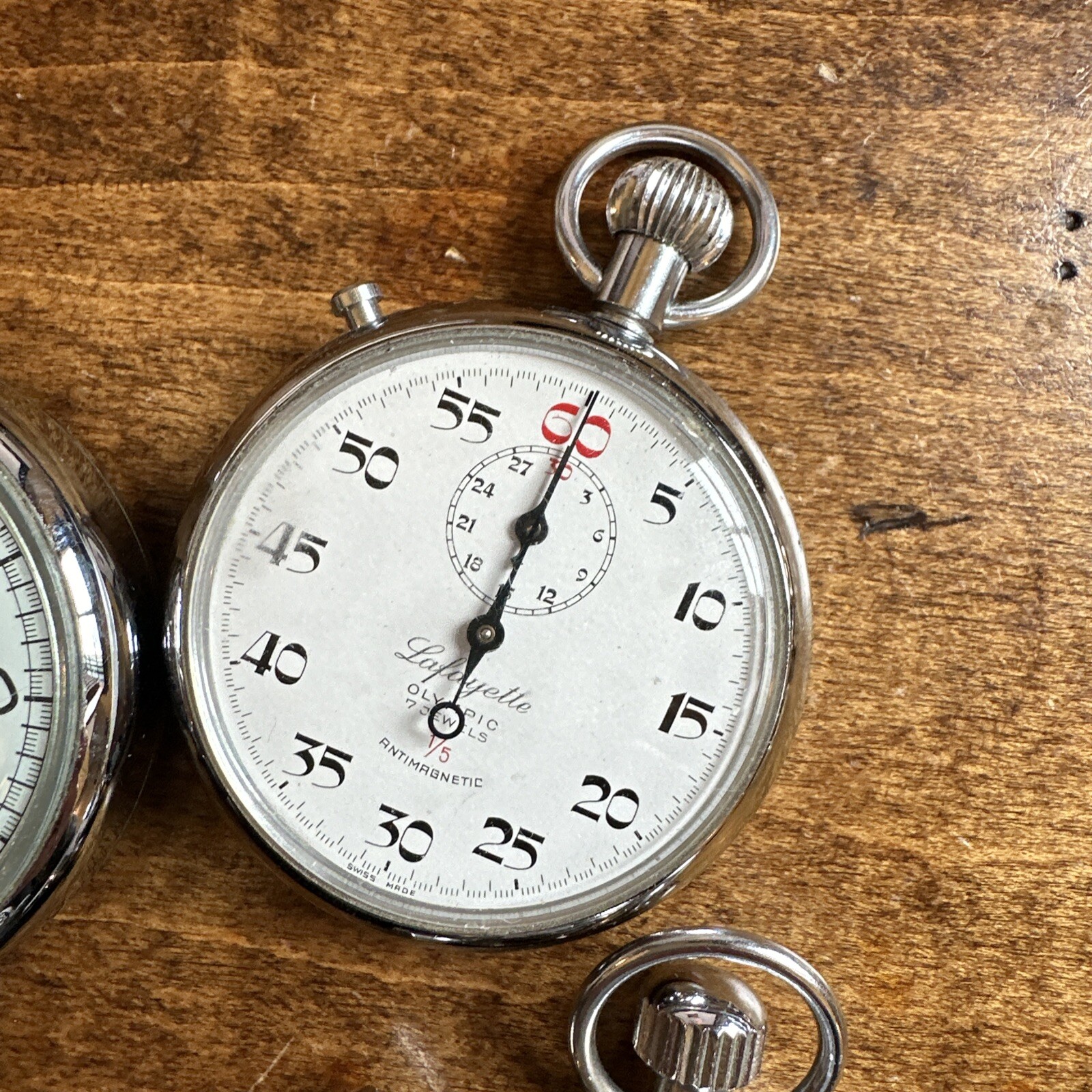 STOPWATCH lot North Star, Hanhart Mega Minute & 7 Jewels , Lafayette