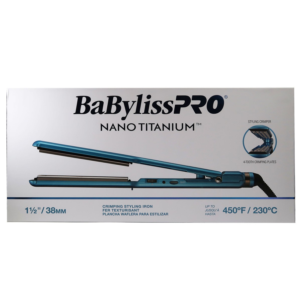 NEW! BaBylissPRO Nano Titanium Styling Crimper BNTCRL3073TUC