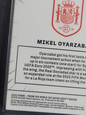 2022 Prizm World Cup Qatar Mikel Oyarzabal Manga #20 Case Hit SSP