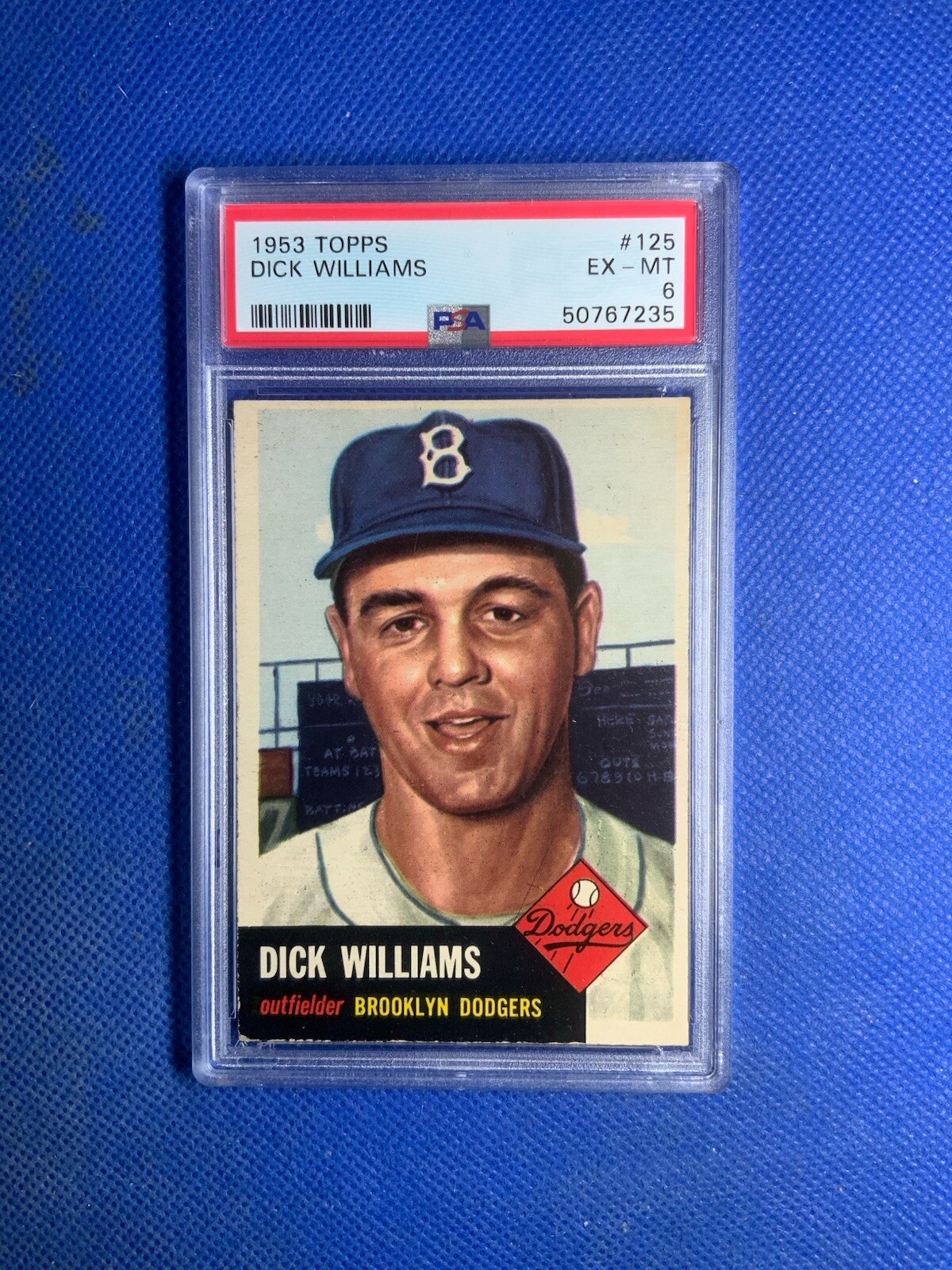 1953 Topps #125 Dick Williams PSA 6 HIGH END