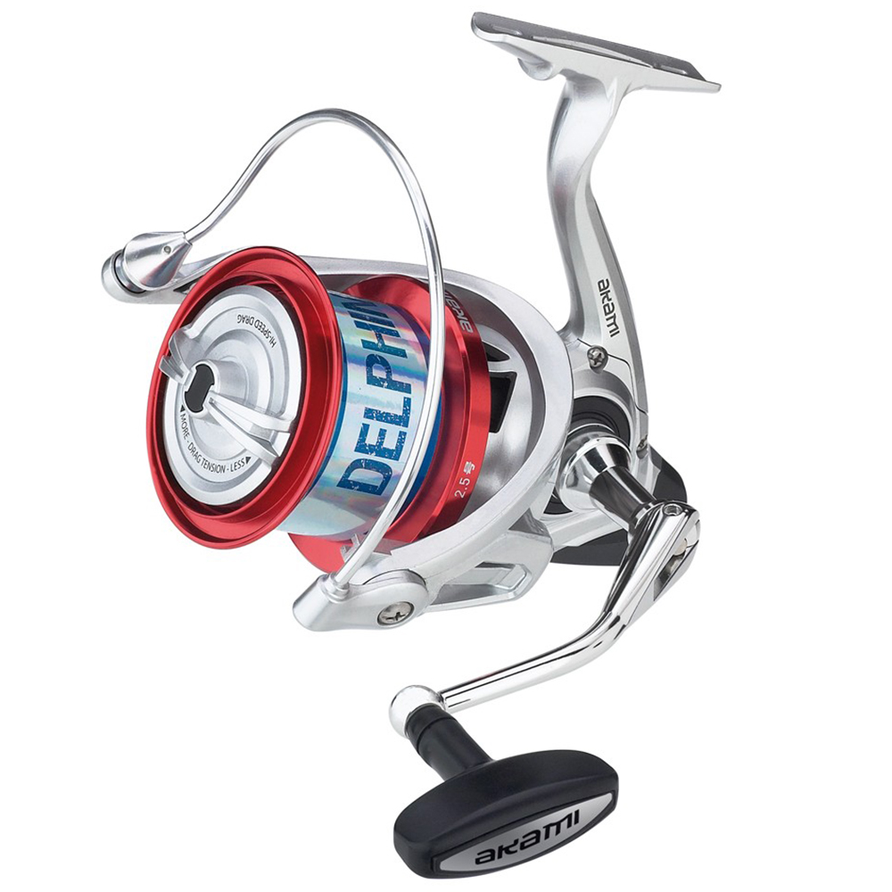 Mulinello da Surfcasting Delphinus Surf Rosso Akami