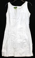 Vtg 1980s Espirit Dress Women White on White ...
