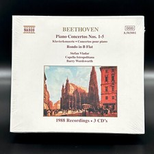 Beethoven PIANO CONCERTOS NOS 1-5 Vladar Wordsworth Naxos 3 CD Box Set SEALED