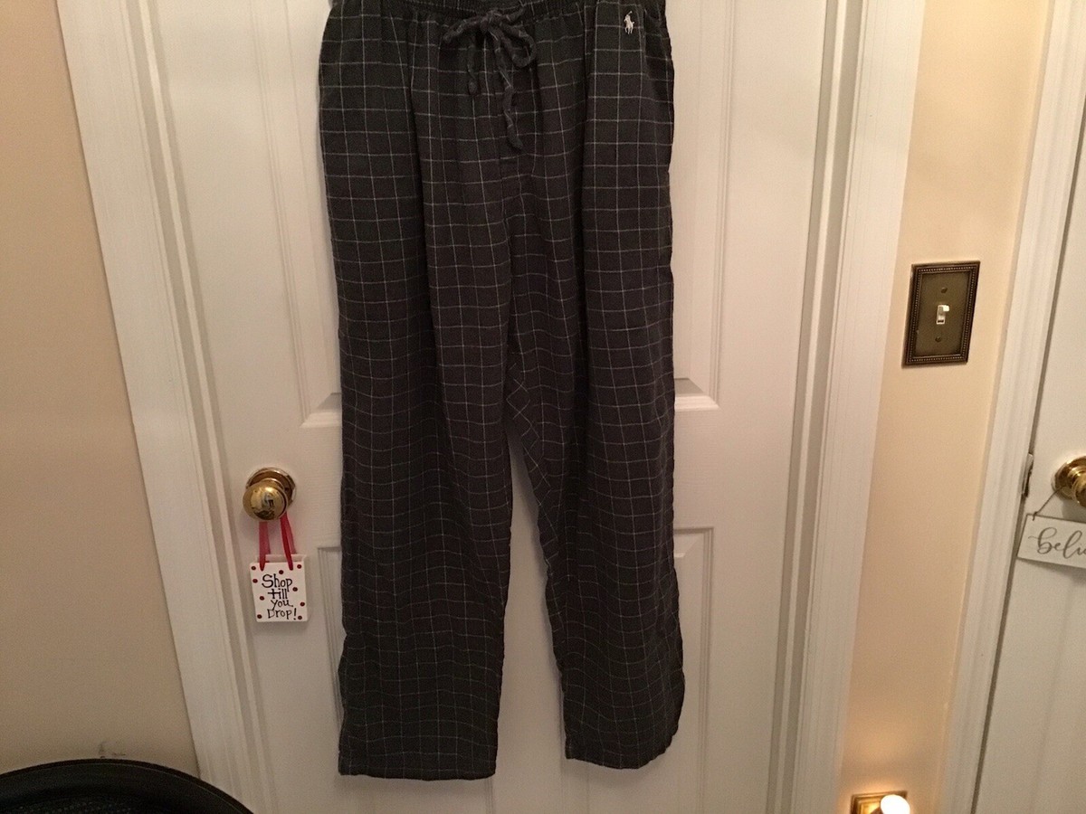 Polo Ralph Lauren Sleepwear, Lounger, Gray Plaid Sz 36-38 | eBay