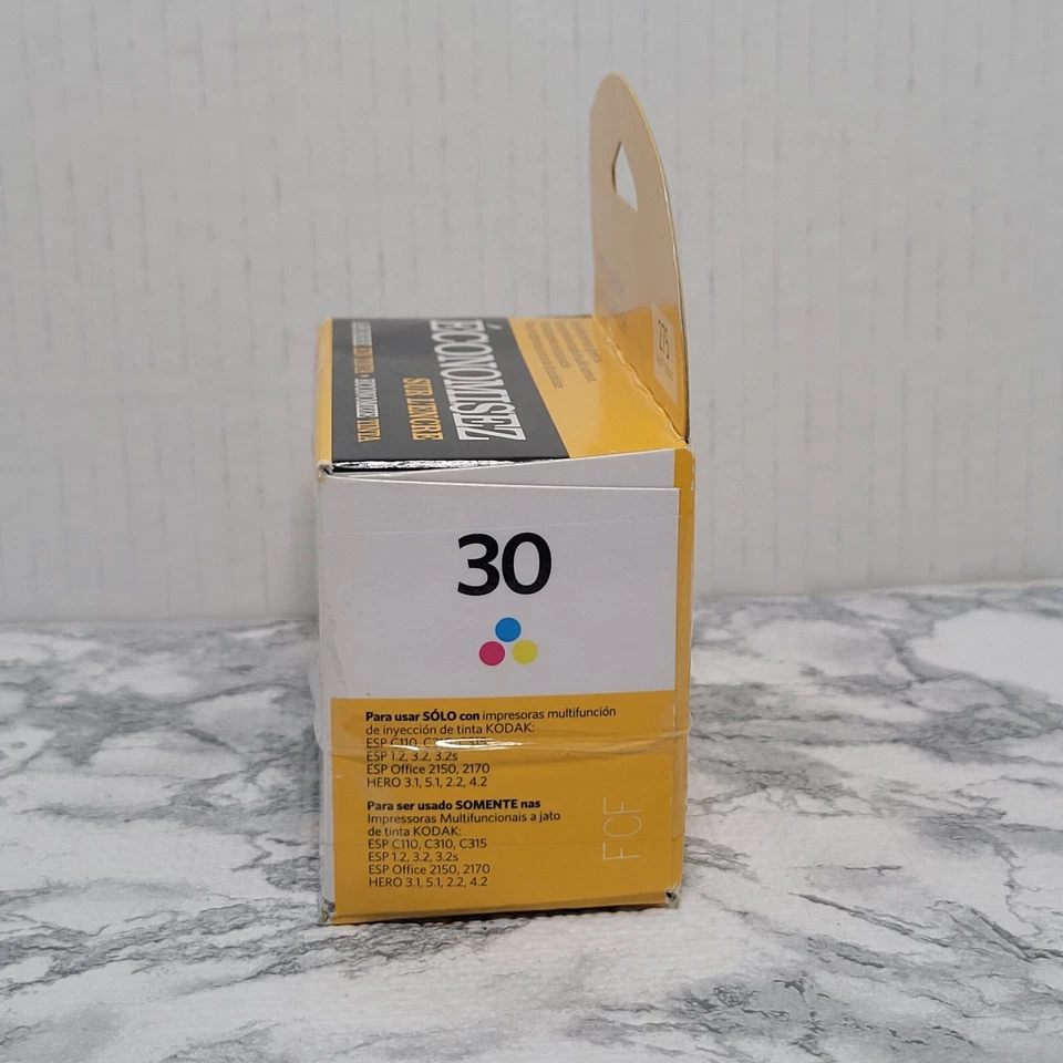 Kodak 30C 1022854 Tri-Color Ink Cartridge Sealed in Box KODAK INK - Image 3 of 4