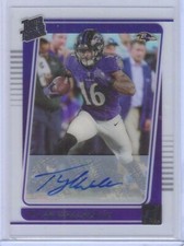 TYLAN WALLACE 2021 PANINI CLEARLY DONRUSS RATED ROOKIE AUTO RC #74
