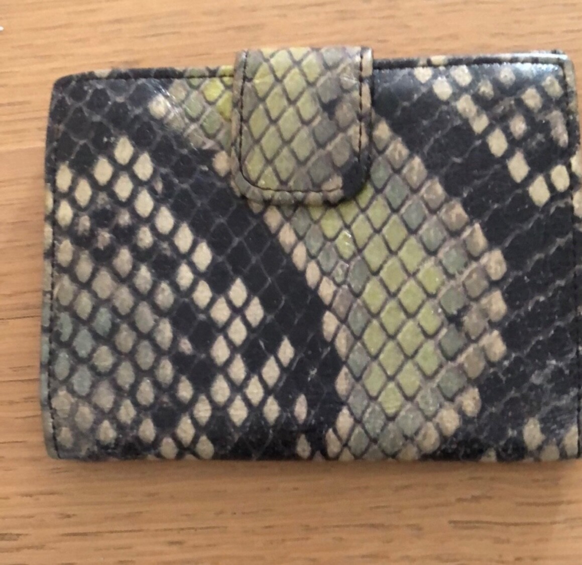 Authentic Prada Snake Embossed Leather Wallet - image 2