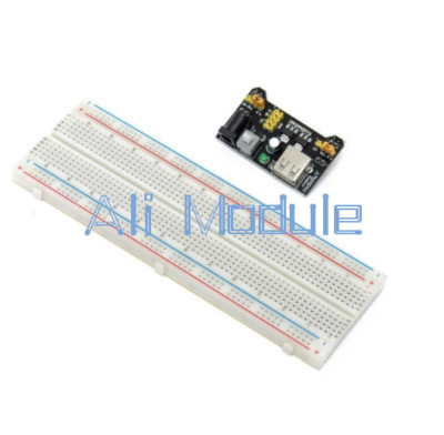 Modulo Alimentazione MB-102 Per Breadboard + Protoboard 830 Punti E Cavi Jumper