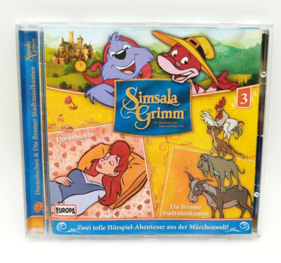 CD Simsala Grimm 3 Dornröschen & Die Bremer Stadtmusikanten Hörspiel Kinder