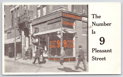 1906 Worcester Supply Co H.E. Sumner Coal Worcester MA Advertising Postcard