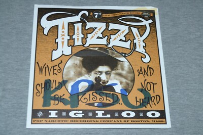 Tizzy~Igloo 7'' Single~Amber / Dark Red Vinyl~1995 Indie Rock~FAST SHIPPING!!!