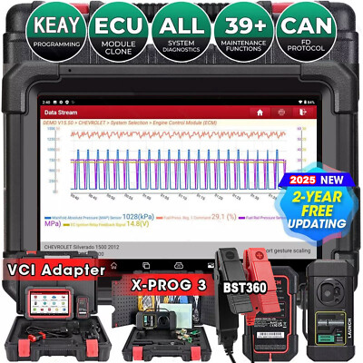 Launch X431 IMMO Elite PLUS Car Diagnostic Scanner ECU Clone Key Programmer Tool
