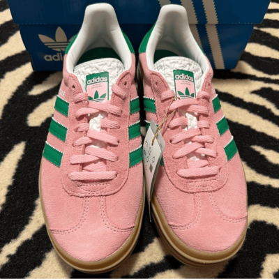 adidas gazelle silver green womens adidas Originals Gazelle Bold Women's Preloved Ink/Aurora Ink/Wonder Blue Shoes, Size: 9 main image 0