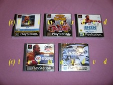 Thumbnail of ebay&reg; auction 116229452972 | PS1 _ WCW Mayhem & Box-Champions & 2001 & Ready 2 Rumble Boxing &  Smackdown 2
