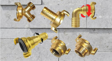 Geka Style Claw Hose Fittings Solid Brass with Professional Quality All Sizes