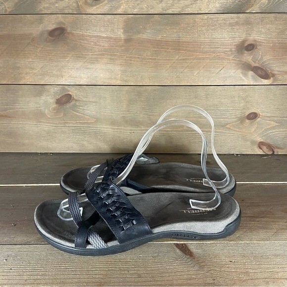 Sandalo comfort merrell distrect kempsey donna taglia 9 nero slip on cinturino