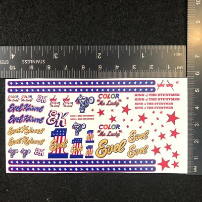 Clear 1:64 Waterslide Decal for JDM VW Silverado Camaro Evel