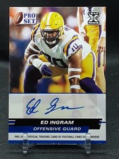 ED INGRAM 2022 PRO SET AUTO ROOKIE VIKINGS LSU TIGERS