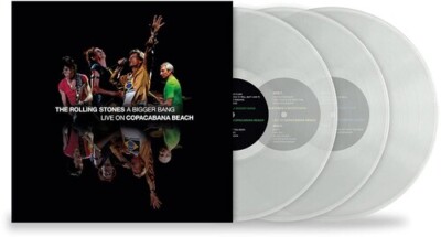 Rolling Stones A Bigger Bang: Live On Copacabana Beach CLEAR VINYL