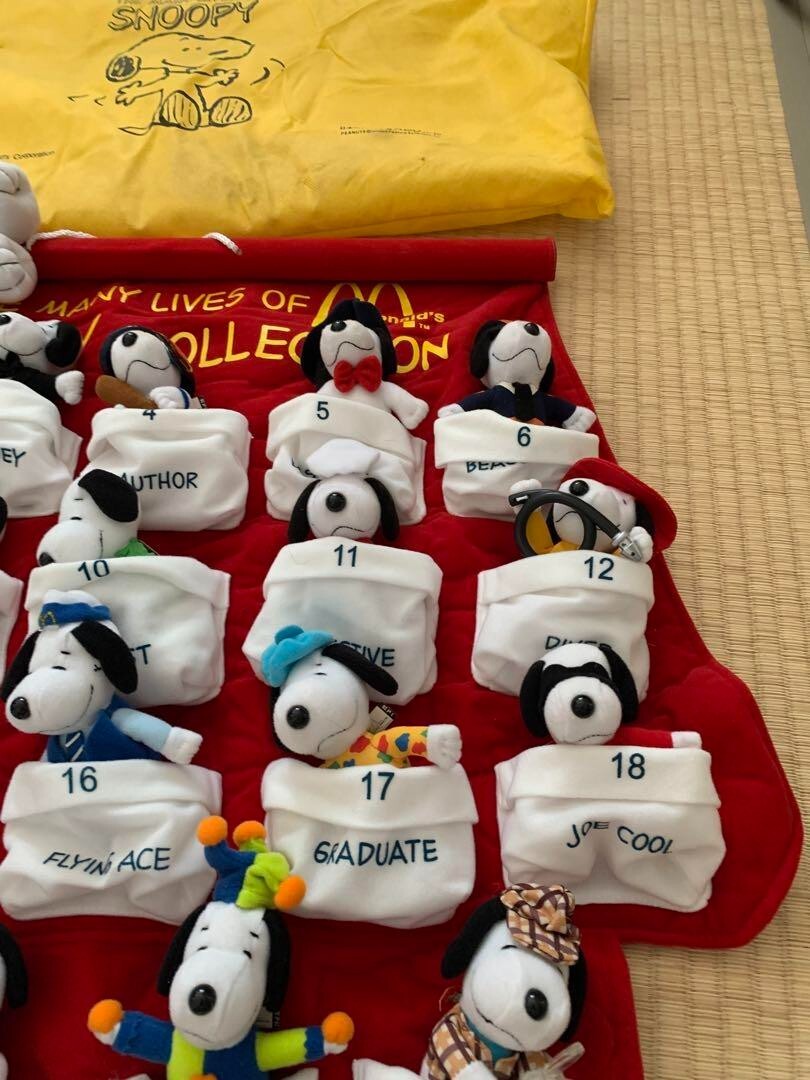 THE MANY LIVES OF SNOOPY Collection McDonald's Peanuts Plush