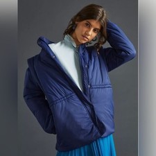 Maeve Snap Sleeve Puffer Jacket Xl New Nwt