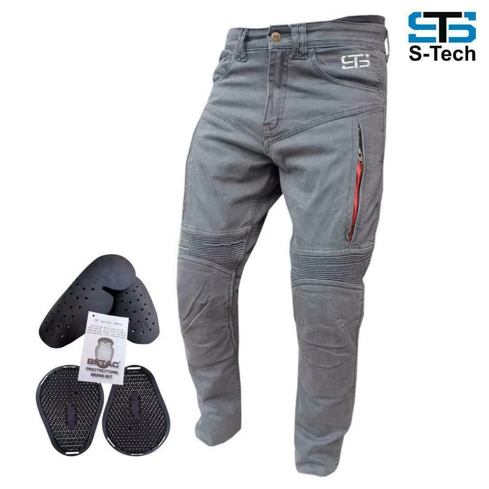 Jeans Pantalon à Partir De Moto Stechmoto ST 666 Falcon Aramide Avec Ce Guards - Photo 1/1