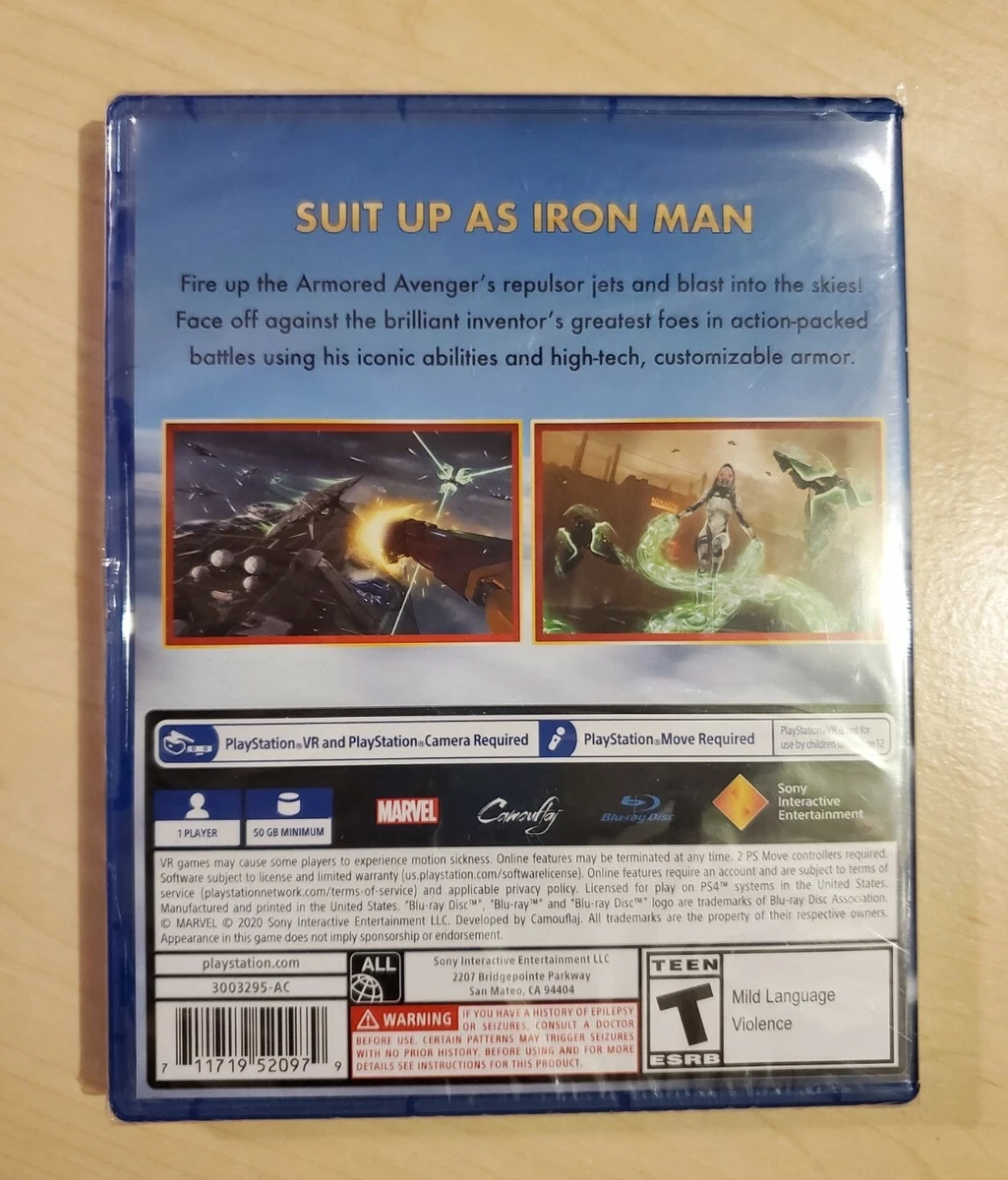 NEW Marvel Iron Man Star Wars Squadrons Bundle 2 Set PSVR VR PS4