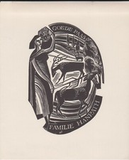  exlibris Familie Hanrath "Frohe Ostern" Holland