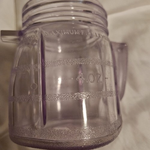 Vintage Osterizer Mini Blend and Store 8 oz Plastic Container with Lid - Picture 8 of 11