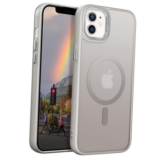 Magnetic Designed for Case [Military-Grade Drop Tested] iPhone 12 Gray