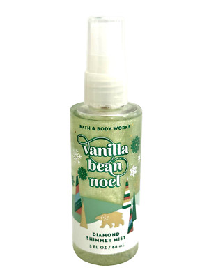 TRAVEL BATH & BODY WORKS VANILLA BEAN NOEL DIAMOND SHIMMER MIST 3 FL OZ NEW