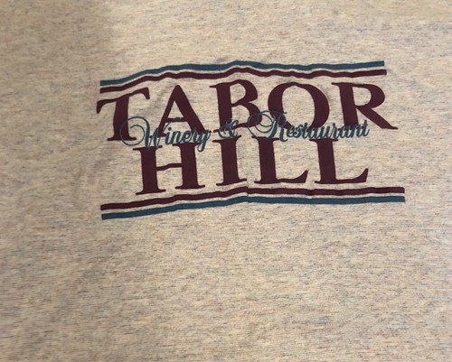 Vintage Tabor Hill Winery Restaurant Mens Large Purple Gray Speck Large - Picture 2 of 8