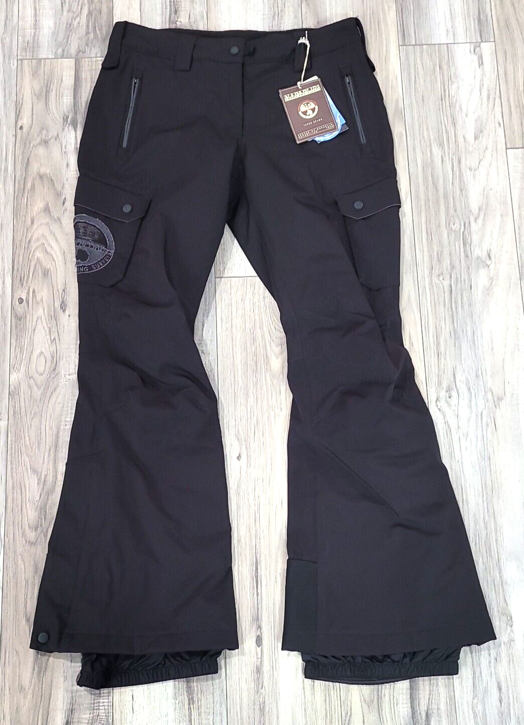 NWT - Napapijri Womens Taped Seams Mariz Black MurphyTech Ski Pants Sz Large