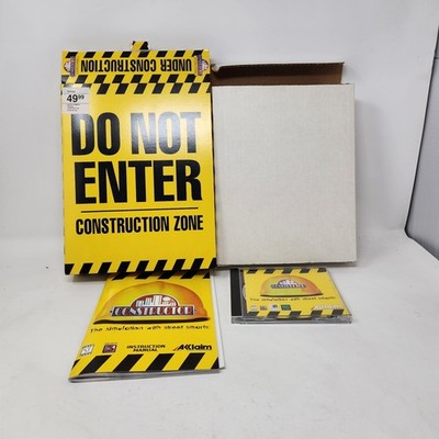 Constructor Big Box PC CD-ROM Game Acclaim Windows 95 Tested Working Video Game