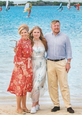 ***ORIGINAL POSTCARD-2023***KÖNIGIN MAXIMA-WILLEM-ALEXANDER-AMALIA-ANTILLEN-2023