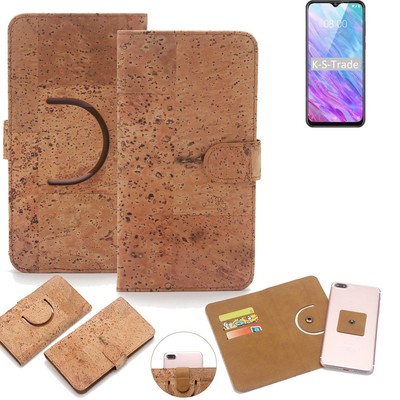 Wallet case für ZTE Blade 20 Smart Kork Schutz Hülle Walletcase Cover Tasche